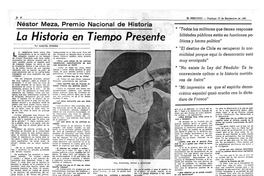 La historia en tiempo presente