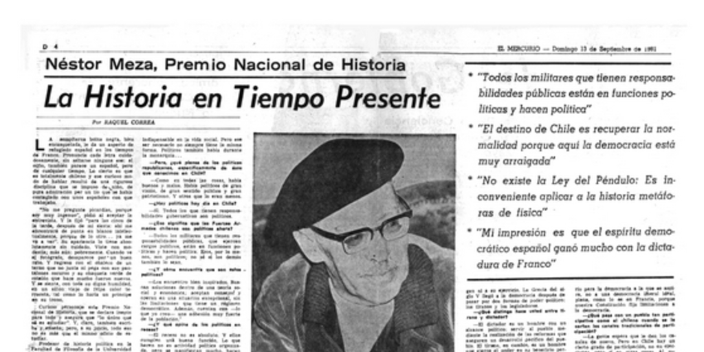 La historia en tiempo presente