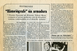 "Historiógrafo" sin armadura