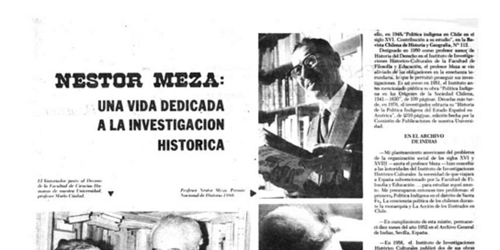 Néstor Meza: una vida dedicada a la investigación histórica