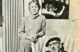 Néstor Meza junto a su esposa Olga Lopehandía