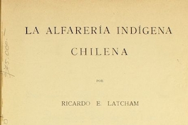 La alfarería indígena chilena