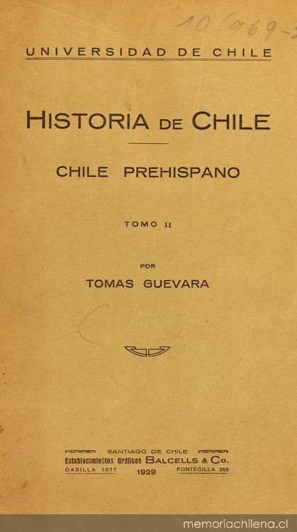 Historia de Chile : Chile prehispano : tomo 2