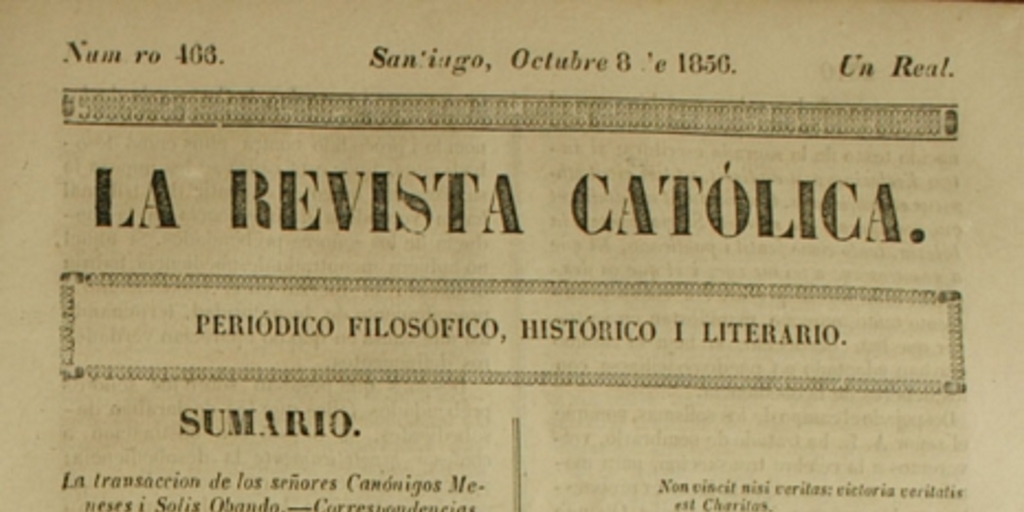 "La transacción de los señores canónigos Meneses y Solis Ovando"