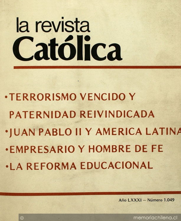 La Revista Católica durante el siglo XIX