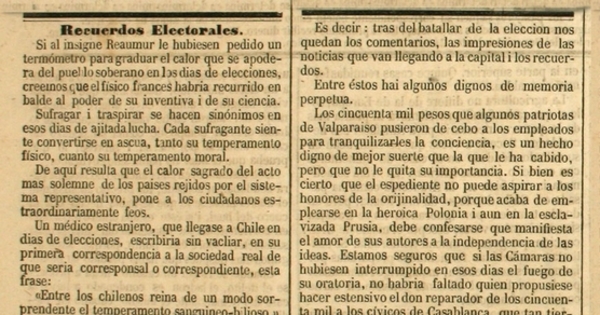 Recuerdos electorales