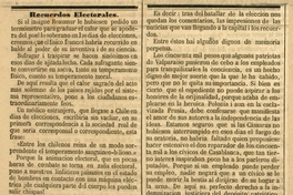Recuerdos electorales