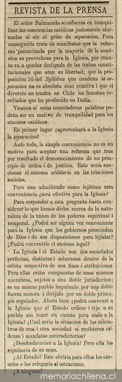 Revista de la prensa