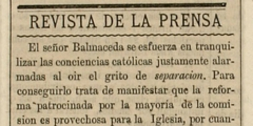 Revista de la prensa