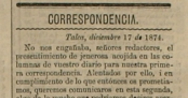 Correspondencia