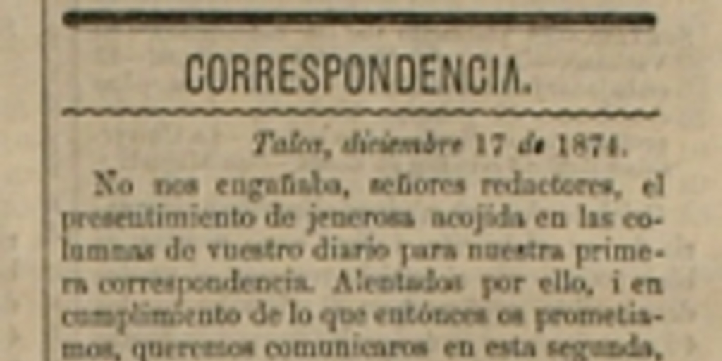 Correspondencia