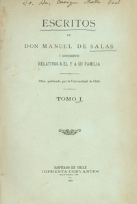 Escritos de Don Manuel de Salas : y documentos relativos a él y a su familia