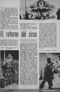 El retorno del circo