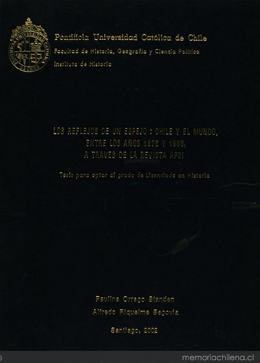 Los reflejos de un espejo: Chile y el mundo, entre los años 1976 y 1989, a través de la revista APSI