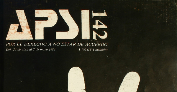 APSI: n° 142, 24 de abril a 7 de mayo de 1984