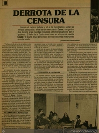 Derrota de la censura