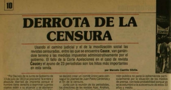 Derrota de la censura