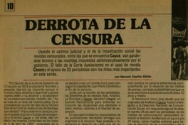 Derrota de la censura