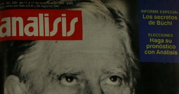 Análisis: año XII, n° 309, diciembre de 1989