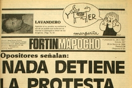 Fortín Mapocho: n° 287, 26 de marzo de 1984