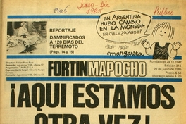 Fortín Mapocho: n° 314, 20 de junio de 1985