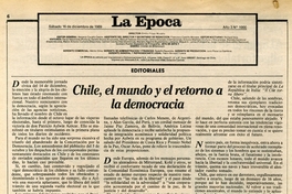 Editorial de La Época