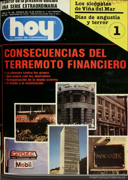 Hoy: año 6, nº 288, 26 de enero a 1 de febrero de 1983