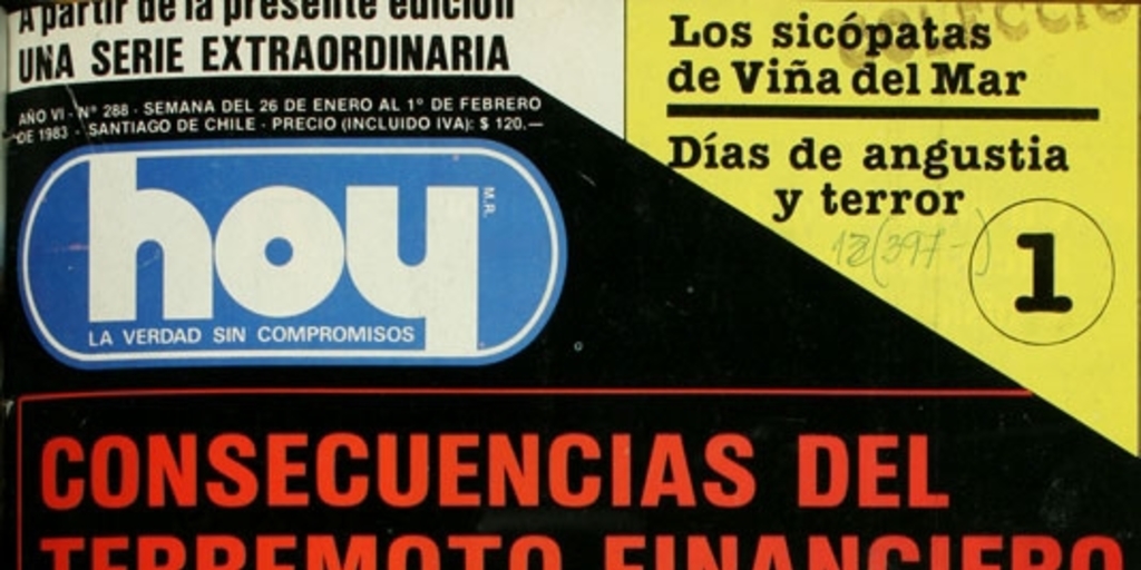 Hoy: año 6, nº 288, 26 de enero a 1 de febrero de 1983