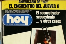 Hoy: n° 412, 10-16 de junio de 1985