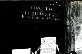 Periodistas protestando, ca. 1985