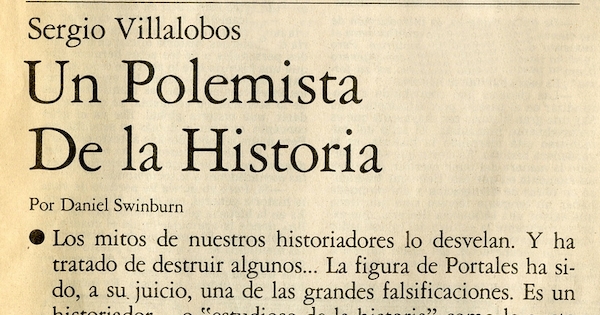 Un polemista de la historia