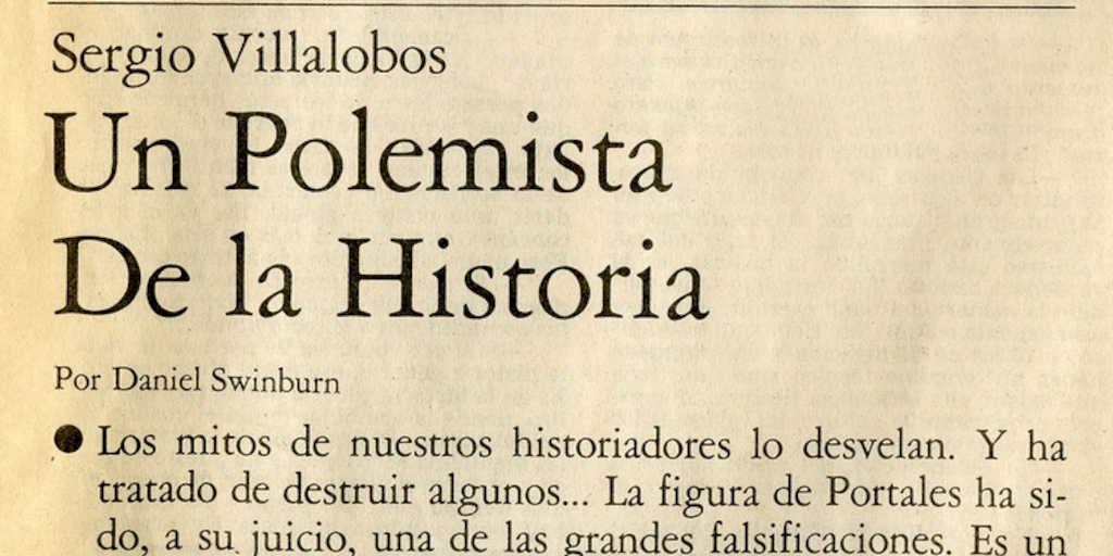 Un polemista de la historia