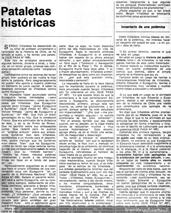 Pataletas históricas