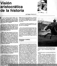 Visión aristocrática de la historia