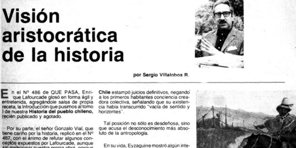 Visión aristocrática de la historia