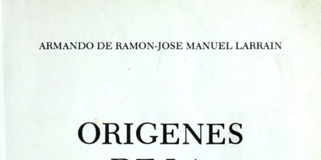 Orígenes de la vida económica chilena: 1659-1808