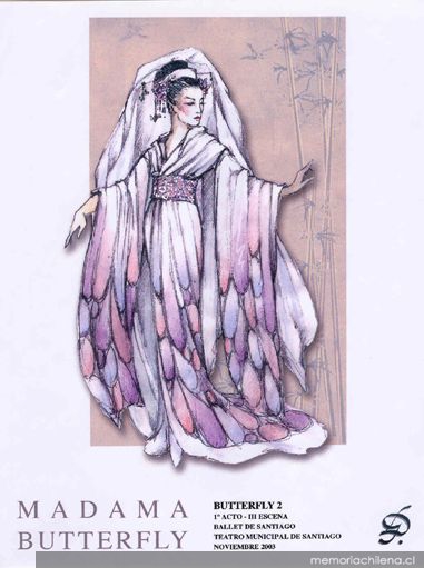 Programa de temporada del Teatro Municipal de Santiago, "Madama Butterfly", 2003