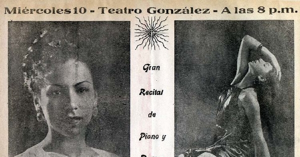 Gran recital de piano y danza de Olga y Malucha Solari