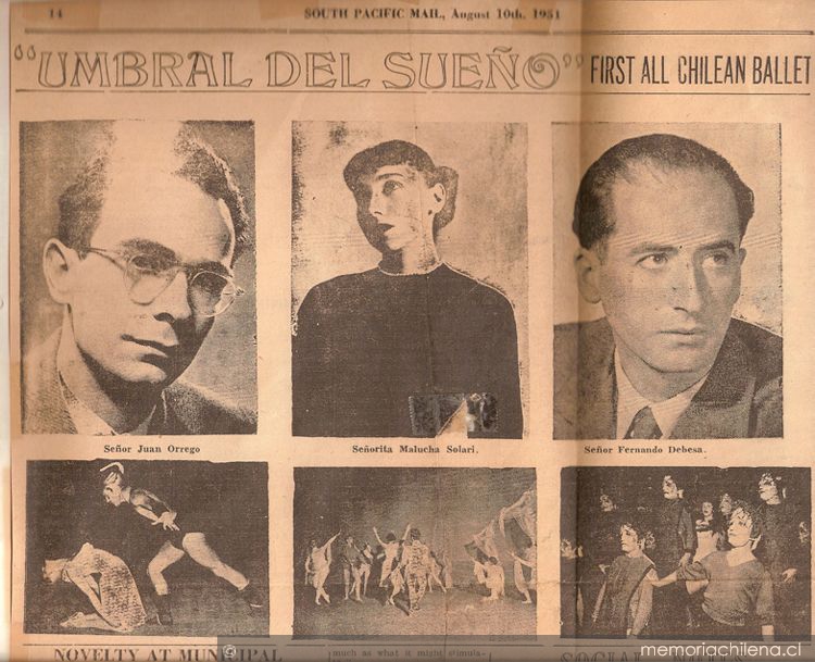 Umbral del Sueño : first all chilean ballet