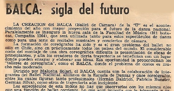 Balca: sigla del futuro