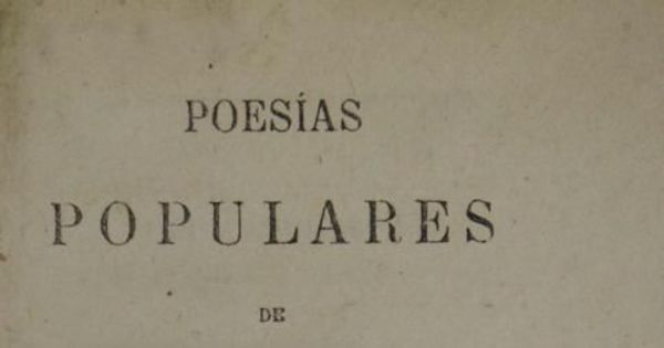 Poesías populares