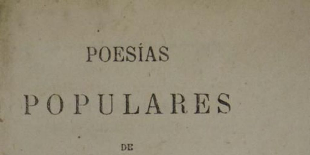 Poesías populares