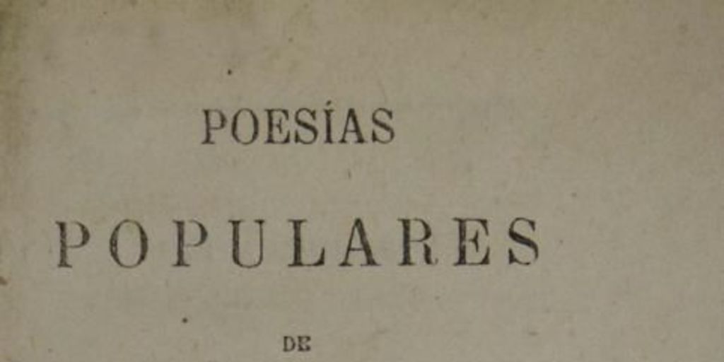 Poesías populares