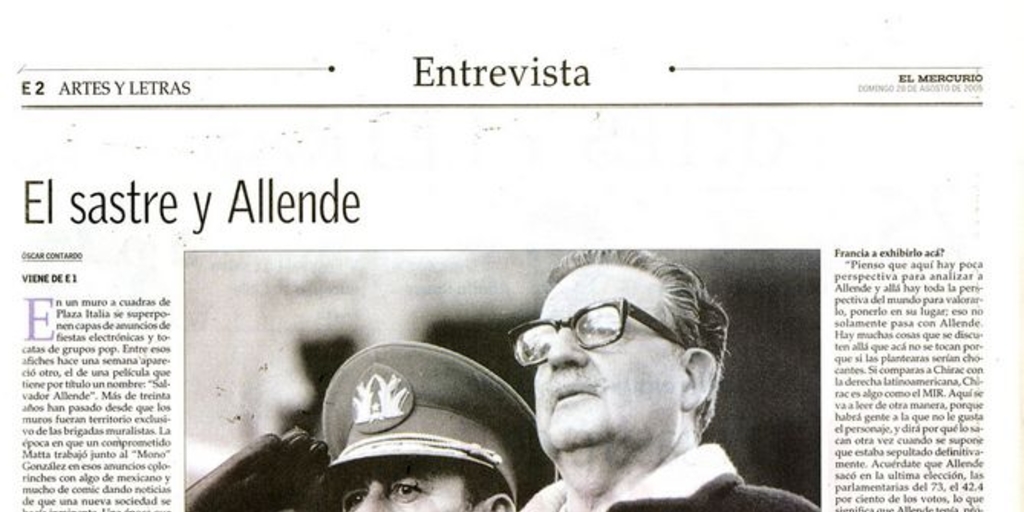 El sastre y Allende