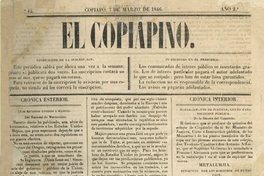 El Copiapino : n° 42-71, 7 de marzo de 1846 a 9 de julio de 1846