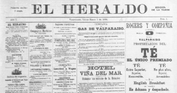 El Heraldo : año 1, n° 1, lunes 2 de enero de 1888