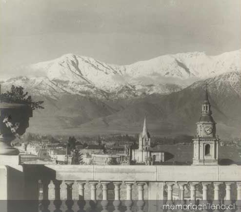 Vista general de Santiago, ca. 1930