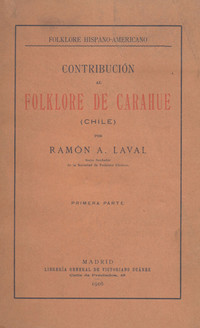 Contribución al folklore de Carahue