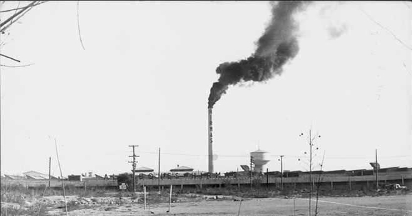 Vista de la industria textil Hirmas, mayo de 1971