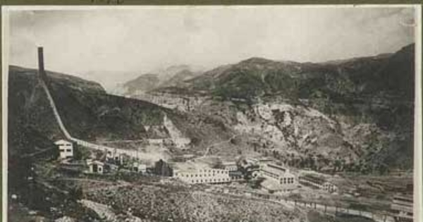 Fundición Caletones, del mineral El Teniente, Rancagua, ca. 1915